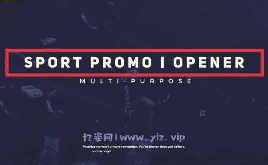PR模板-体育风格类视频开场模板