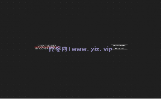 PR模板-很小的特效文字标题动画