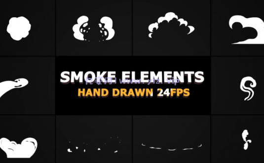 FCPX插件-放屁烟雾元素动画