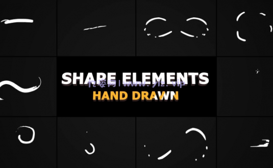 FCPX插件-形状线条元素动画