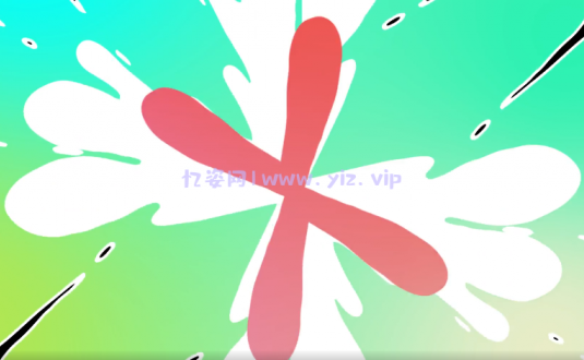 FCPX插件-炫彩渐变液体过渡转场