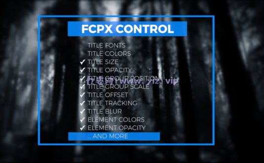 FCPX插件-4K特效文字标题