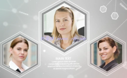 PR|AE模板-公司关系网络幻灯片