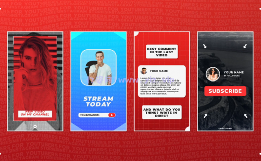 PR模板-竖版社交故事包