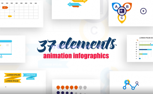 AE模板-37个信息图表