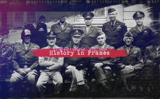 AE模板-画笔历史幻灯片|复古开场|旧回忆相册|世界大战