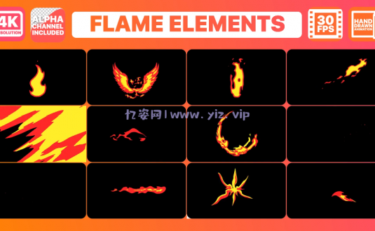 FCPX插件-火焰元素和标题