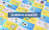 PR模板-30个医学和健康平面动画