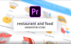PR模板-餐厅和食品动画图标