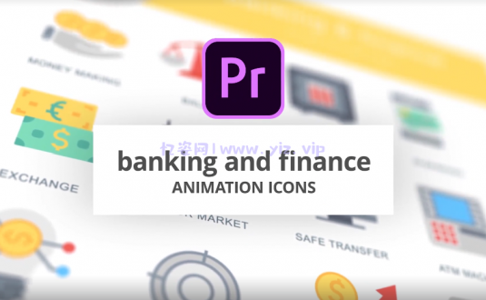 PR模板-银行和金融动画图标