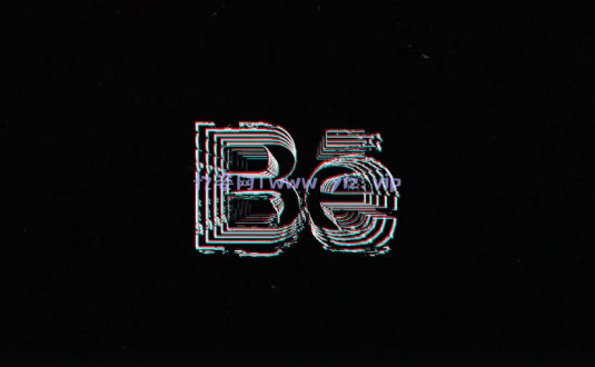 AE模板-小故障失真徽标