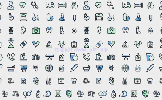AE模板-医疗图标包