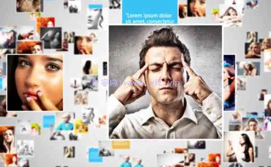 AE模板-多照片开场徽标