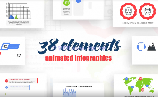 AE模板-38个信息图表