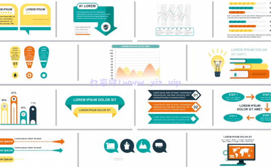AE模板-37个信息统计图表