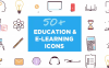 AE模板-50多种教育和在线学习动画图标
