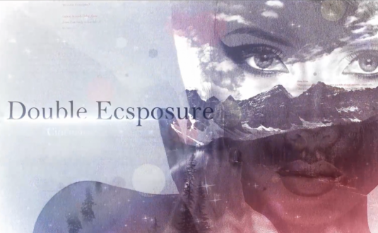 硬核PR/AE模板-双重曝光视差幻灯片