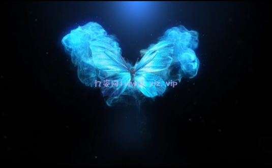 硬核AE模板-4K蝴蝶展翅徽标