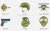 AE模板-军事和武器图标包