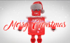 PR模板-机器人圣诞节快乐标题