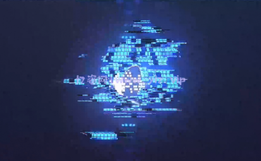 AE模板-科幻故障徽标