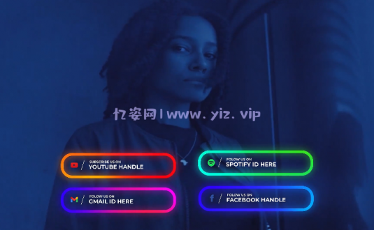 AE模板-渐变字幕条动画