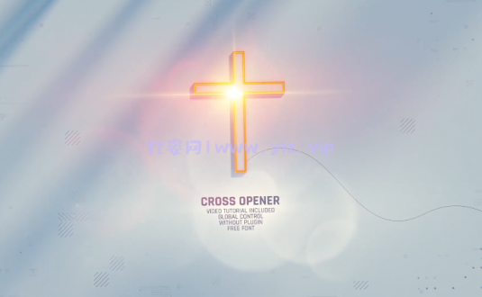 硬核AE模板-命运十字架开场