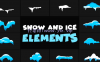 AE模板-冰雪元素动画包