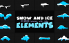 硬核PR模板-冰雪元素动画包