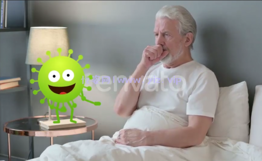 AE模板-新冠病毒动画