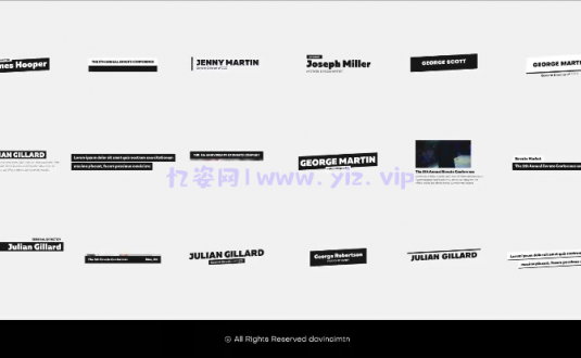 AE模板-优雅的字幕条标题动画
