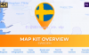AE模板-瑞典旅游地图