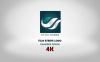 AE模板-4K电影条纹徽标