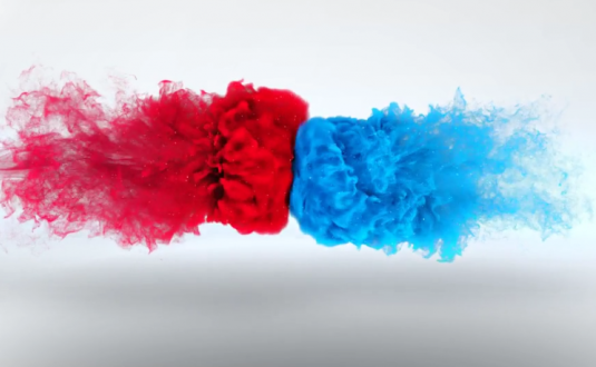 AE模板-多彩粒子混合徽标