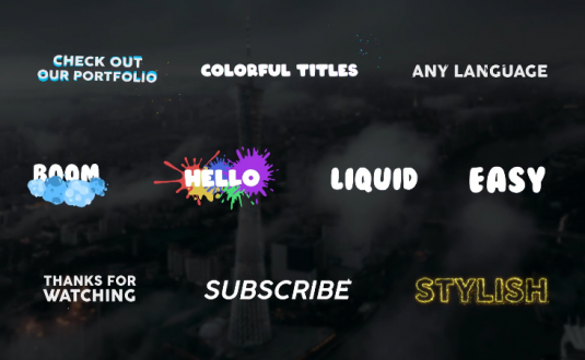 PR模板-色彩鲜艳的标题