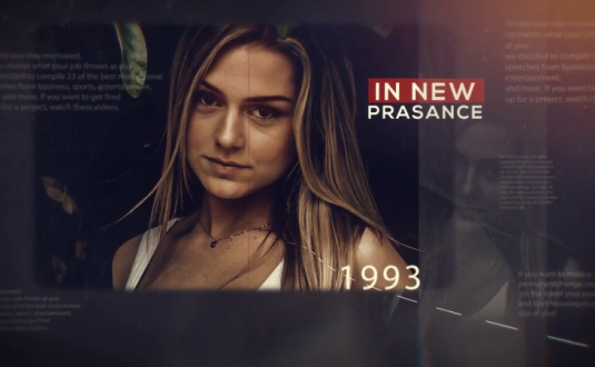 AE模板-历史幻灯片