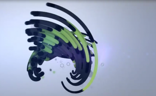 AE模板-扭纹徽标