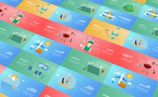 PR模板-旅游动画