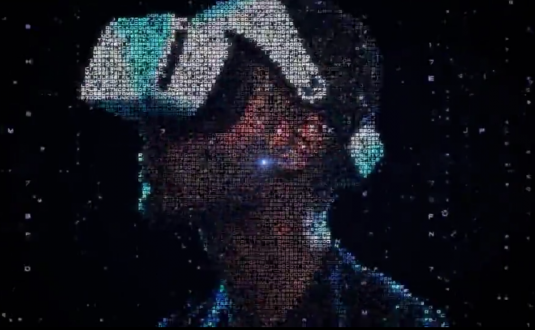 硬核AE模板-数字粒子徽标和过渡转场