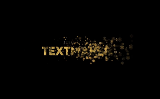 DR模板-金色和银色雪花标题