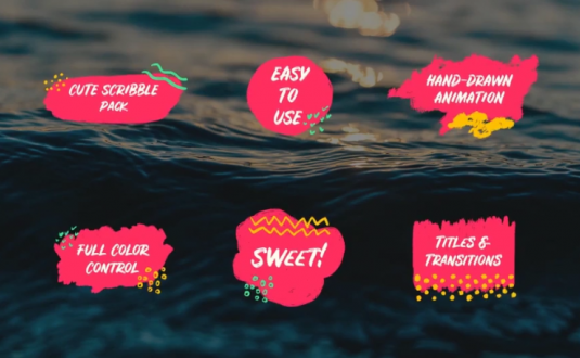 DR模板-可爱的涂鸦包