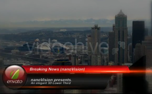 AE模板-底部字幕条