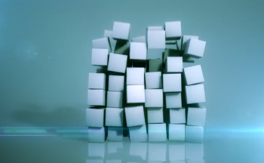 AE模板-立方体徽标