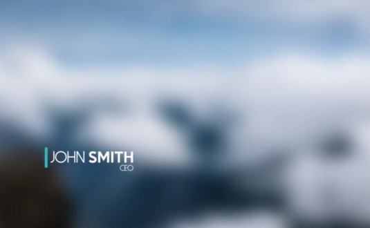 PR模板-简约字幕条标题