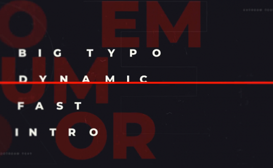 AE模板-大错字片头