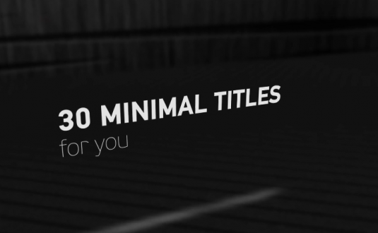 AE模板-时尚标题