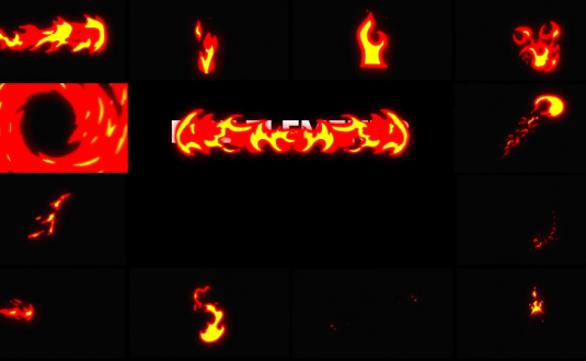 DR模板-火元素包