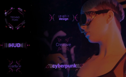 PR模板-技术HUD标题