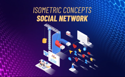 AE模板-社交网络概念动画