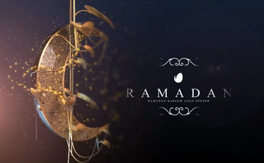 AE模板-斋月开场片头